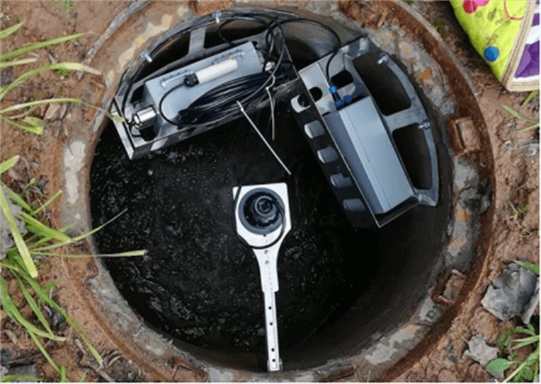 Sewer water level detection