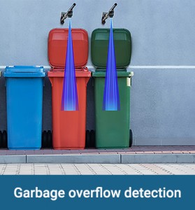 High-precision waste bin overflow monitoring sensor (DYP-A13)