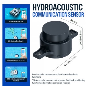 Rapid Remote Control Underwater Ultrasonic Wave Communication Sensor