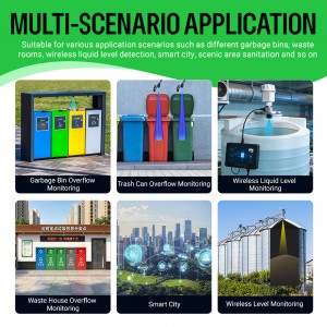 Ultrasonic Waste Fill Level Detector for IoT Automatic Control Applications