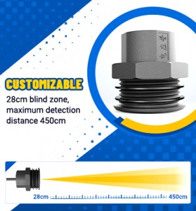 Compact structure wide beam angle ultrasonic sensor (DYP-A19)